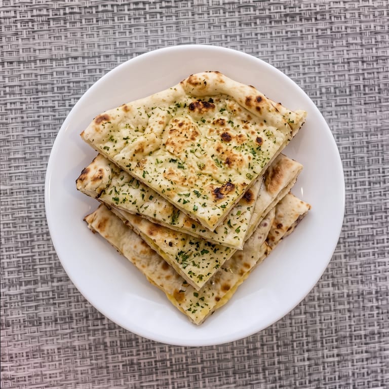 Delicious Garlic Naan Awaits